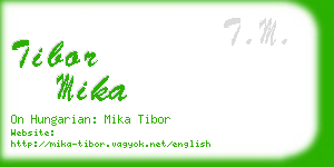 tibor mika business card